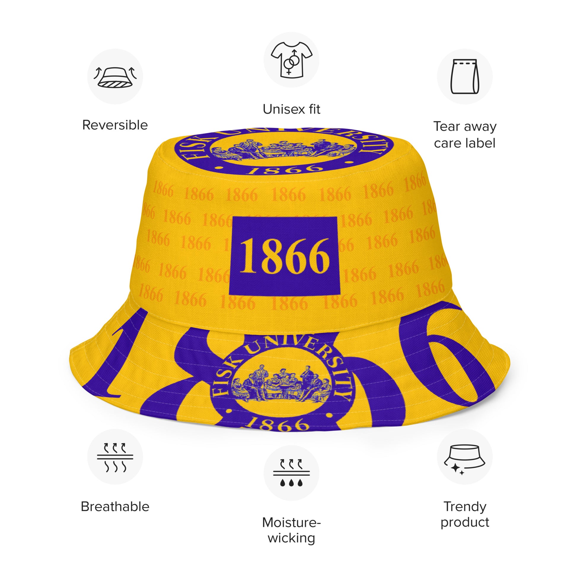 Fisk Reversible Bucket Hat - 1866 & Bulldog sides! – TheFiskite